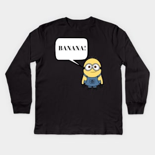 Funny Minion Kids Long Sleeve T-Shirt